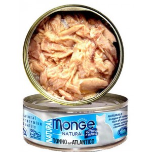 Monge Natural Atlantic Tuna 80g 1 Carton (24 cans)